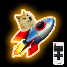 Charger l'image dans la galerie, Rocket Dogecoin neon sign