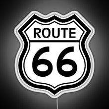 Charger l'image dans la galerie, Route 66 Sign RGB neon sign white