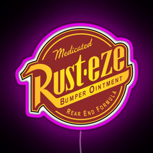 Charger l'image dans la galerie, Rust eze Cars RGB neon sign  pink