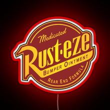 Charger l'image dans la galerie, Rust eze Cars RGB neon sign red