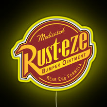 Charger l'image dans la galerie, Rust eze Cars RGB neon sign yellow