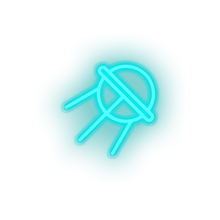 Charger l'image dans la galerie, ice_blue satellite led adventure antenna astronomy outer space satellite space sputnik neon factory