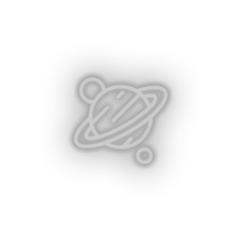 Charger l'image dans la galerie, white saturn led adventure astronomy outer space planet saturn saturn ring space neon factory