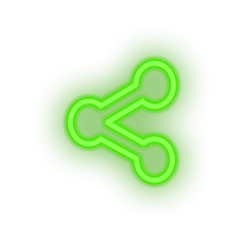Charger l'image dans la galerie, green sharethis social network brand logo led neon factory
