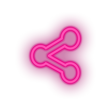 Charger l'image dans la galerie, pink sharethis social network brand logo led neon factory