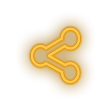 Charger l'image dans la galerie, warm_white sharethis social network brand logo led neon factory