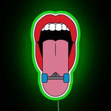 Charger l'image dans la galerie, Skateboard Tongue RGB neon sign green