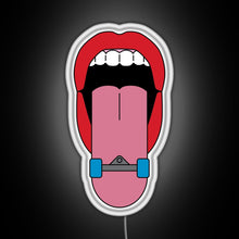 Charger l'image dans la galerie, Skateboard Tongue RGB neon sign white