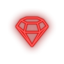 Charger l'image dans la galerie, red sketch social network brand logo led neon factory