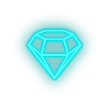 Charger l'image dans la galerie, ice_blue sketch social network brand logo led neon factory
