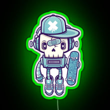 Charger l'image dans la galerie, Skull Bot RGB neon sign green
