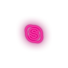 Charger l'image dans la galerie, skype social network brand logo Neon led factory