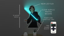 Charger l'image dans la galerie, Custom Skywalker wall acrylic print neon