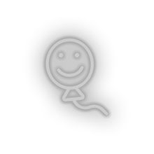 Charger l'image dans la galerie, white smiley balloon toys children smile family play face child kid baby toy led neon factory