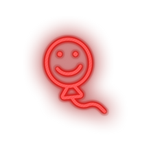 Charger l'image dans la galerie, red smiley balloon toys children smile family play face child kid baby toy led neon factory