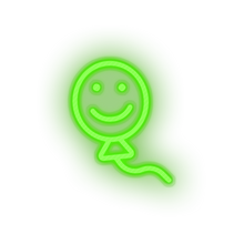 Charger l'image dans la galerie, green smiley balloon toys children smile family play face child kid baby toy led neon factory