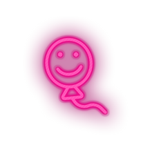 Charger l'image dans la galerie, pink smiley balloon toys children smile family play face child kid baby toy led neon factory