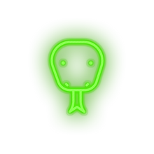 Charger l'image dans la galerie, green snake led animal carnivore cartoon fauna snake viper zoo neon factory