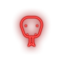Charger l'image dans la galerie, red snake led animal carnivore cartoon fauna snake viper zoo neon factory