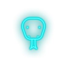 Charger l'image dans la galerie, ice_blue snake led animal carnivore cartoon fauna snake viper zoo neon factory