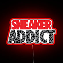 Charger l'image dans la galerie, Sneaker Addict Cement RGB neon sign red