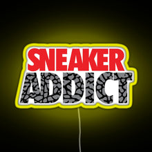 Charger l'image dans la galerie, Sneaker Addict Cement RGB neon sign yellow