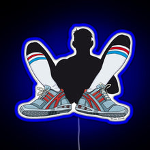 Charger l'image dans la galerie, Sneaker and Sox RGB neon sign blue