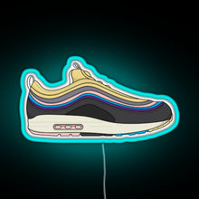 Charger l'image dans la galerie, sneakers 1 97 RGB neon sign lightblue