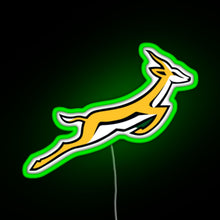 Charger l'image dans la galerie, Springbok RGB neon sign green