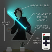 Charger l'image dans la galerie, Luke skywalker wall art neon wall sign