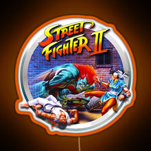 Charger l'image dans la galerie, Street Fighter II RGB neon sign orange
