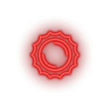 Charger l'image dans la galerie, red sun led adventure astronomy cosmos outer space solar space sun neon factory
