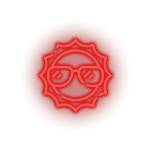 Charger l'image dans la galerie, red sun led beach holiday shine summer sun sunny vacation neon factory