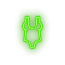 Charger l'image dans la galerie, green swimsuit led beach bikini holiday summer swimsuit swimwear vacation neon factory