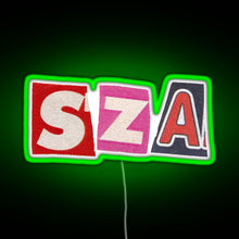 Charger l'image dans la galerie, SZA RGB neon sign green