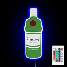 Charger l'image dans la galerie, Tanqueray gin bottle RGB neon sign remote