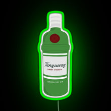 Charger l'image dans la galerie, Tanqueray gin bottle RGB neon sign green