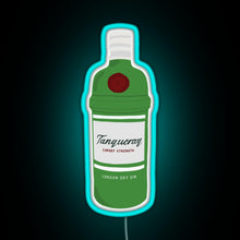 Charger l'image dans la galerie, Tanqueray gin bottle RGB neon sign lightblue