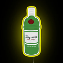 Charger l'image dans la galerie, Tanqueray gin bottle RGB neon sign yellow
