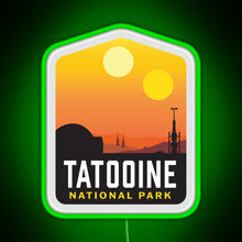 Charger l'image dans la galerie, Tatooine National Park RGB neon sign green