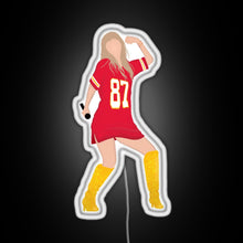 Charger l'image dans la galerie, Taylor Swift x Travis Kelce Jersey RGB neon sign white