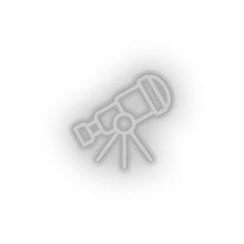 Charger l'image dans la galerie, white telescope led adventure astronomy observation outer space space telescope view neon factory