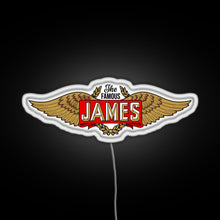 Charger l'image dans la galerie, The James Motorcycles Wings RGB neon sign white