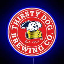 Charger l'image dans la galerie, Thirsty Dog Brewery RGB neon sign blue