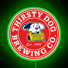 Charger l'image dans la galerie, Thirsty Dog Brewery RGB neon sign green