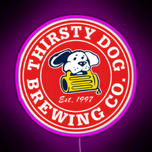 Charger l'image dans la galerie, Thirsty Dog Brewery RGB neon sign  pink