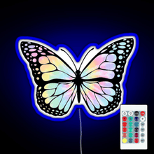 Charger l'image dans la galerie, Tie Dye Butterfly RGB neon sign remote