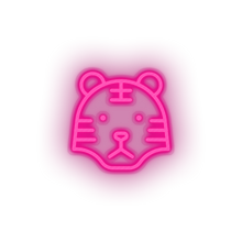 Charger l'image dans la galerie, pink tiger led animal carnivore cartoon fauna tiger wild zoo neon factory