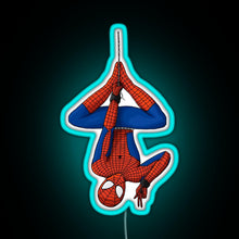 Charger l'image dans la galerie, tom holland spidey depend RGB neon sign lightblue