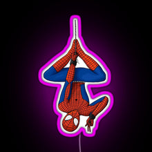 Charger l'image dans la galerie, tom holland spidey depend RGB neon sign  pink